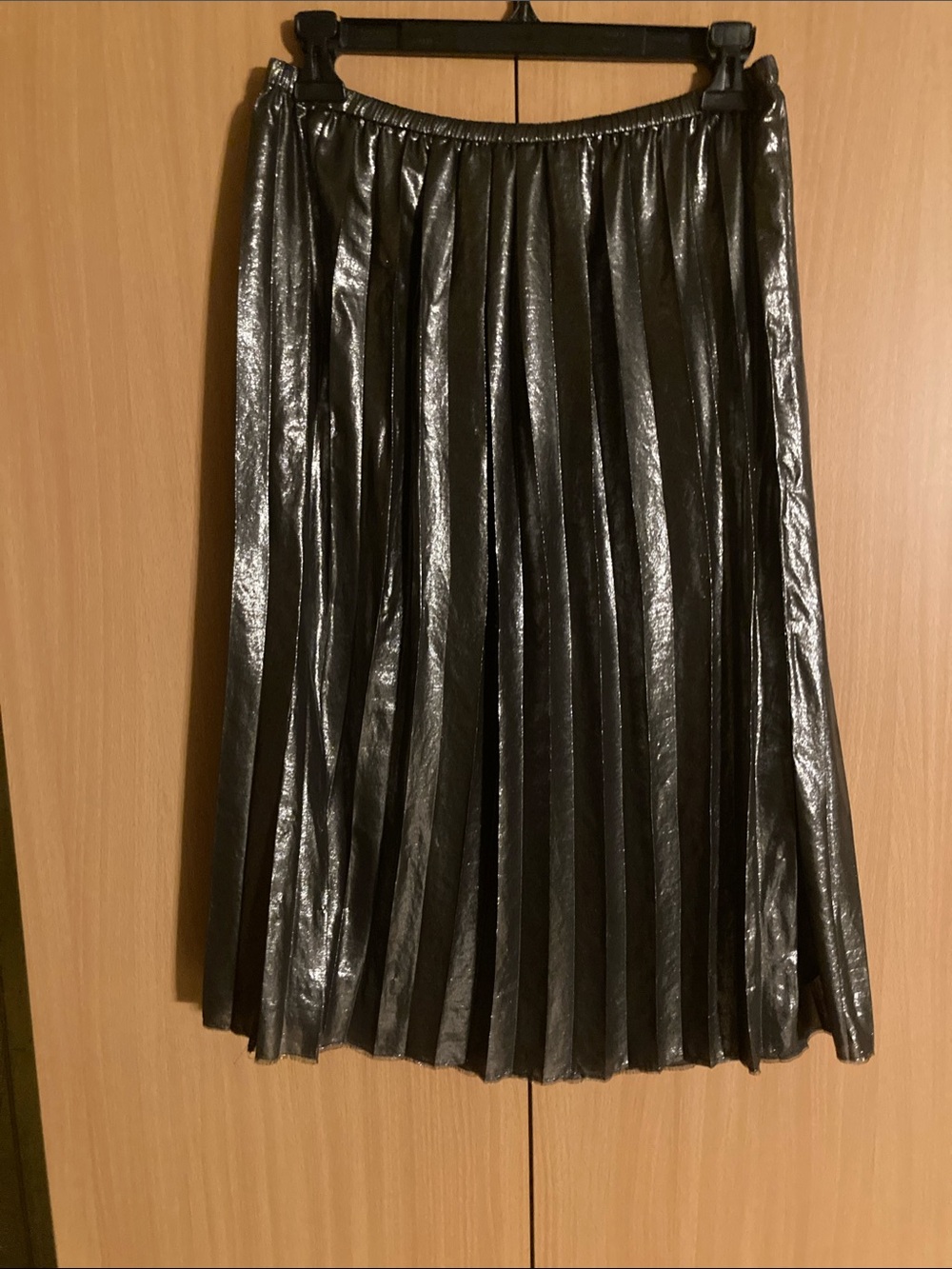 Isabel Marant Etoile Metallic Pleated Midi Skirt